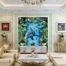 High-Tech Inkjet Printing Dolphin Design 3D Print Wall Tiles